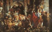 Jacob Jordaens Christ Driving the Merchants from the Temple Germany oil painting reproduction
